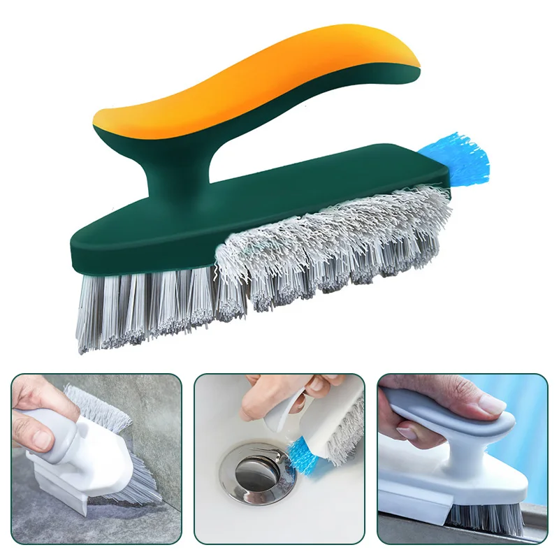 

4 In 1 Tile And Grout Cleaning Brush Corner Scrubber Brush Tool Tub Tile Floor Scrubber Brushes Multifunctional Gap Brush