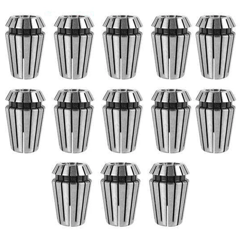 New-13Pcs Standard ER20 Collet Chuck Set Clamping Nut CNC For Milling Machine Engraving Lathe Tool
New-13Pcs Standard ER20 Collet Chuck Set Clamping Nut CNC For Milling Machine Engraving Lathe Tool