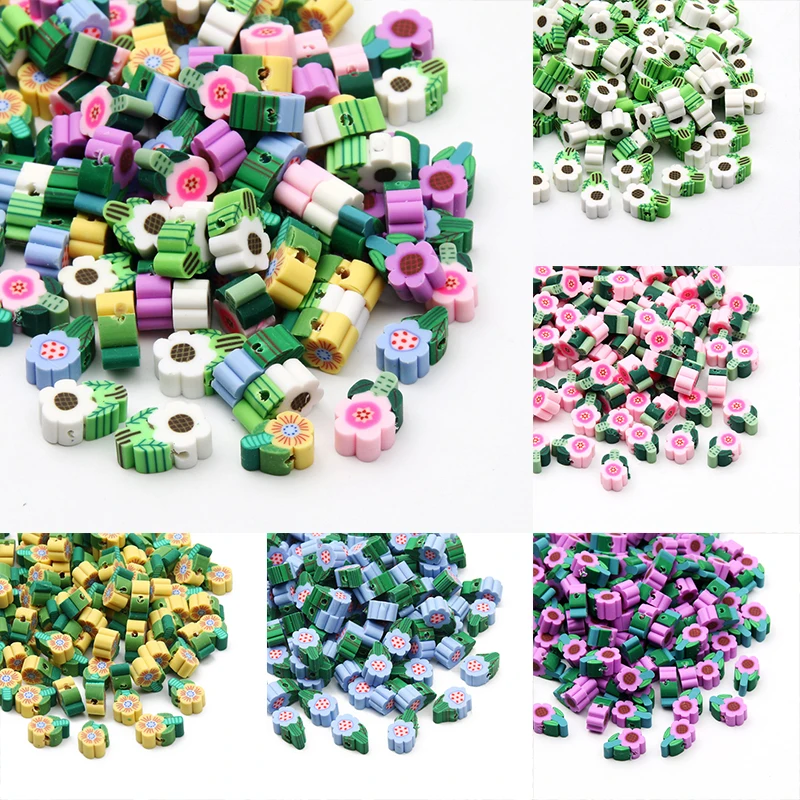 8x12mm Mixed Color Flower Polymer Clay Beads Loose Spacer Beads For Handmade Jewelry Making DIY Necklace Bracelet Accessories 
8x12mm Mixed Color Flower Polymer Clay Beads Loose Spacer Beads For Handmade Jewelry Making DIY Necklace Bracelet Accessories