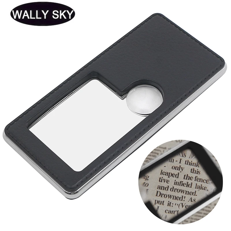 7X Rectangular Card Style Hand Held Double Lens Magnifier Lightweight Jewelry Loupe Electronic Maintenance Magnifying Glass
7X Rectangular Card Style Hand Held Double Lens Magnifier Lightweight Jewelry Loupe Electronic Maintenance Magnifying Glass