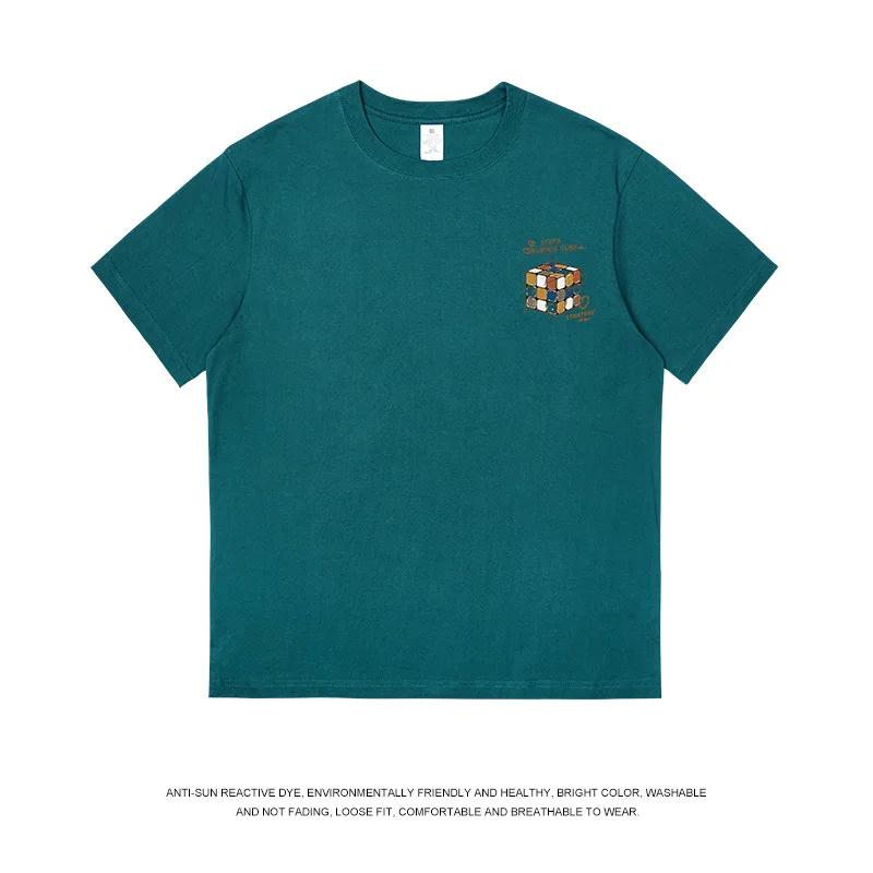 KAZUE-Men and women summer personality graffiti Rubik's cube cotton round neck printing loose half-sleeved short-sleeved T-shirt
KAZUE-Men and women summer personality graffiti Rubik's cube cotton round neck printing loose half-sleeved short-sleeved T-shirt