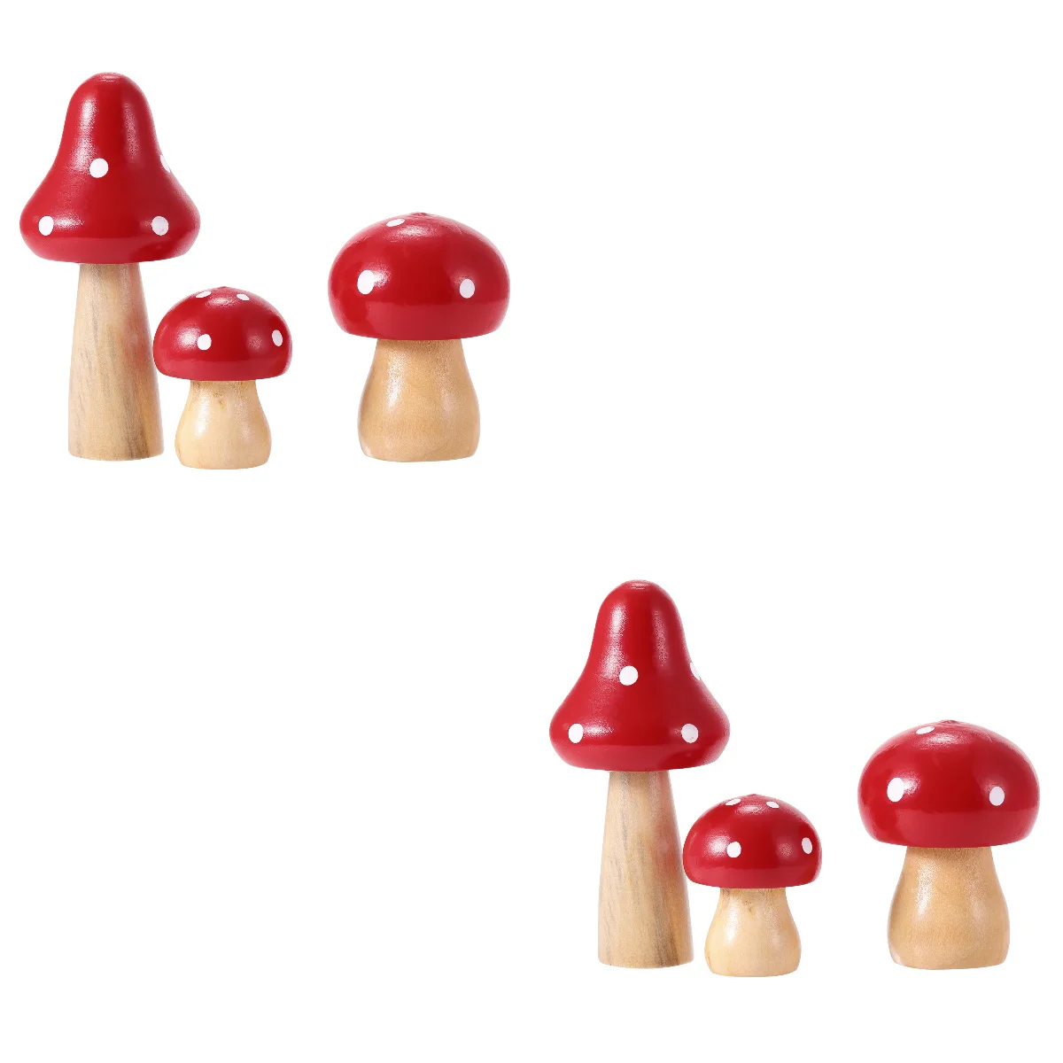 6 pcs Wood Mushroom Fairy Miniature Mushroom Figurines Miniature Garden Ornaments Mushrooms Set for Home
6 pcs Wood Mushroom Fairy Miniature Mushroom Figurines Miniature Garden Ornaments Mushrooms Set for Home