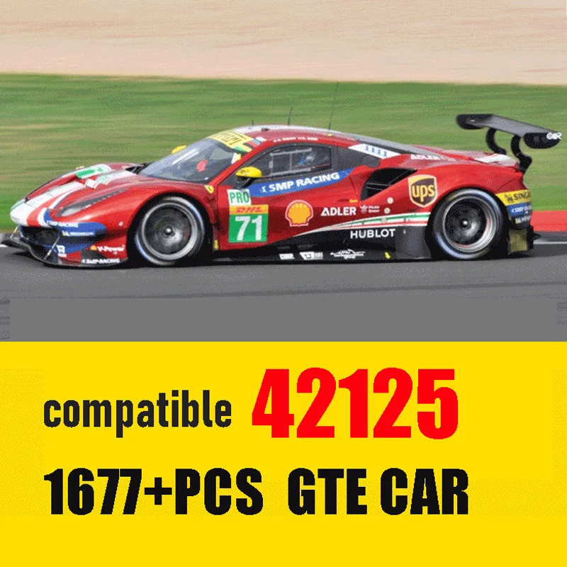 Экспертный технический автомобиль 488 GTE 42125, строительные блоки, суперспортивный гоночный автомобиль, модель, кирпичи, детские игрушки для взрослых, подарки на день рождения
Экспертный технический автомобиль 488 GTE 42125, строительные блоки, суперспортивный гоночный автомобиль, модель, кирпичи, детские игрушки для взрослых, подарки на день рождения