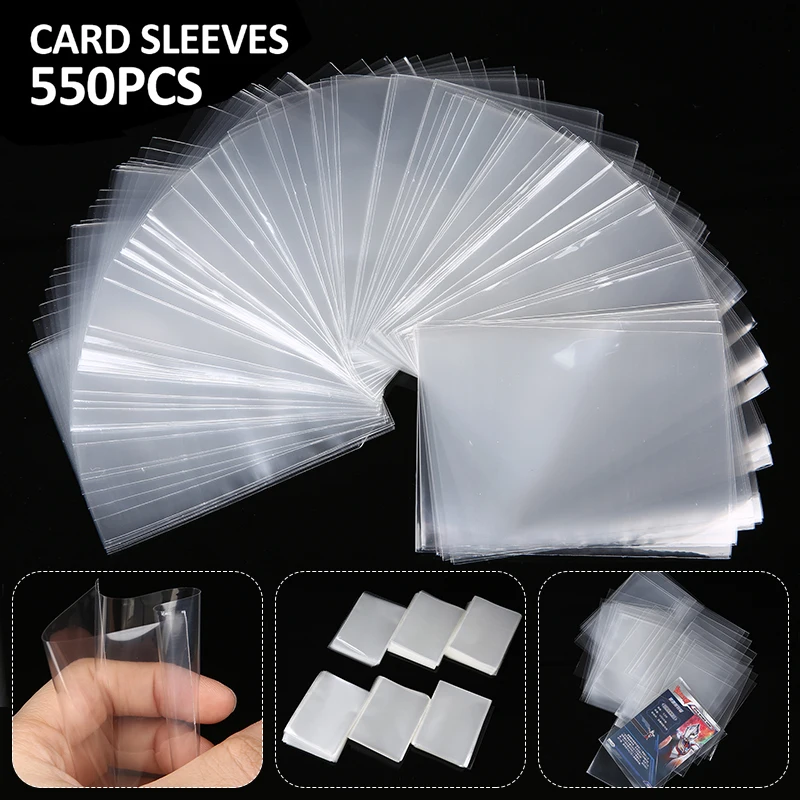 550pcs Polypropylene Soft Sleeves Standard Game Case Poker Trading Card Photo Protectors Cards Sleeves 65x91mm
550pcs Polypropylene Soft Sleeves Standard Game Case Poker Trading Card Photo Protectors Cards Sleeves 65x91mm