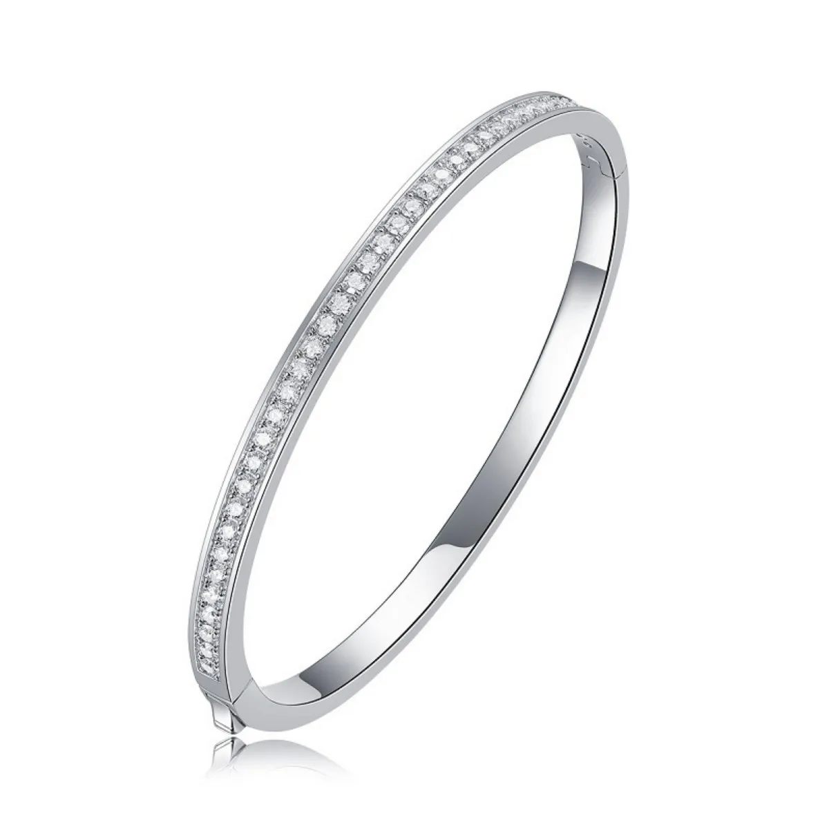 925 Sterling Silver Moissanite Bangle For Women Single Row VVS Created Diamond Cuff Bracelet Fine Jewelry Birthday Gift
925 Sterling Silver Moissanite Bangle For Women Single Row VVS Created Diamond Cuff Bracelet Fine Jewelry Birthday Gift