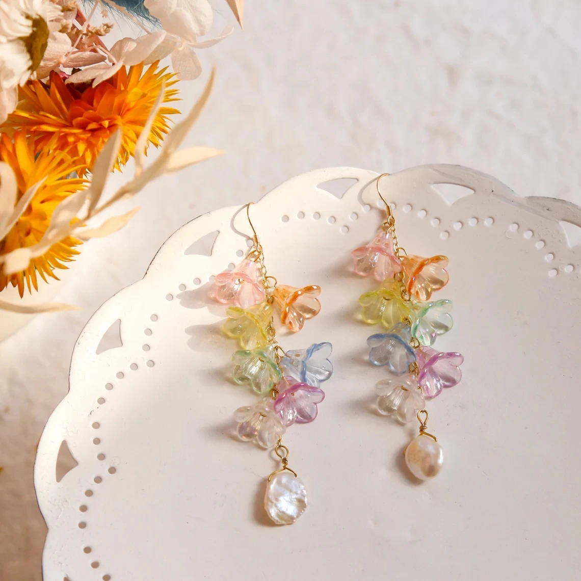 Серьги в виде радужных лилий 90s Y2K ручной работы, забавные бусинки, цветочные серьги, цветочные серьги, Уникальный яркий подарок для нее
Серьги в виде радужных лилий 90s Y2K ручной работы, забавные бусинки, цветочные серьги, цветочные серьги, Уникальный яркий подарок для нее