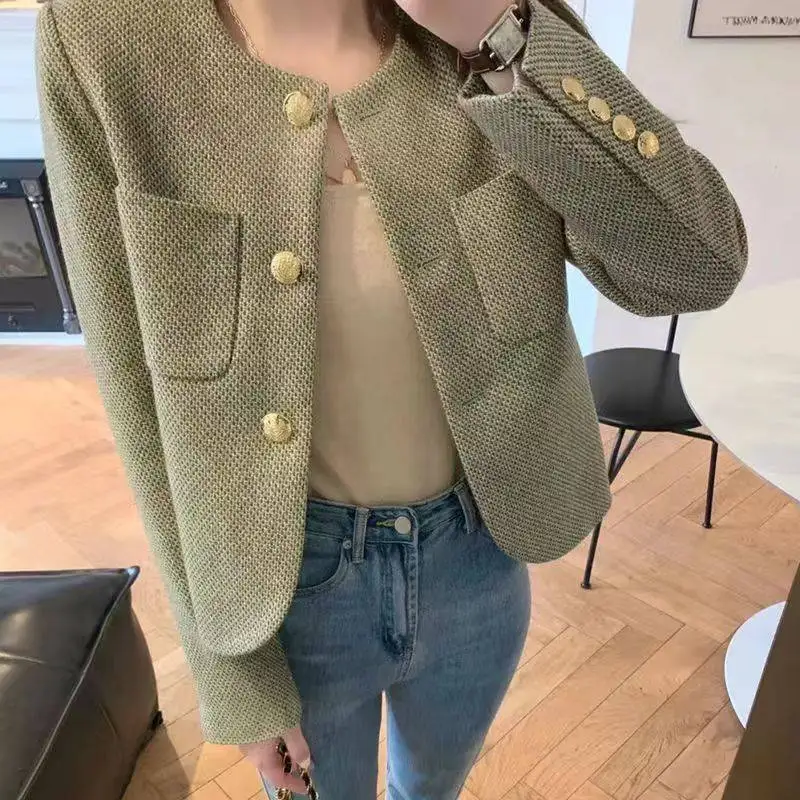 Small Fragrance Elegant Long Sleeve Luxury Thin Casual Cardigan Coats Women's Single Breasted Jacket Female Sweet Casacos Top
Small Fragrance Elegant Long Sleeve Luxury Thin Casual Cardigan Coats Women's Single Breasted Jacket Female Sweet Casacos Top