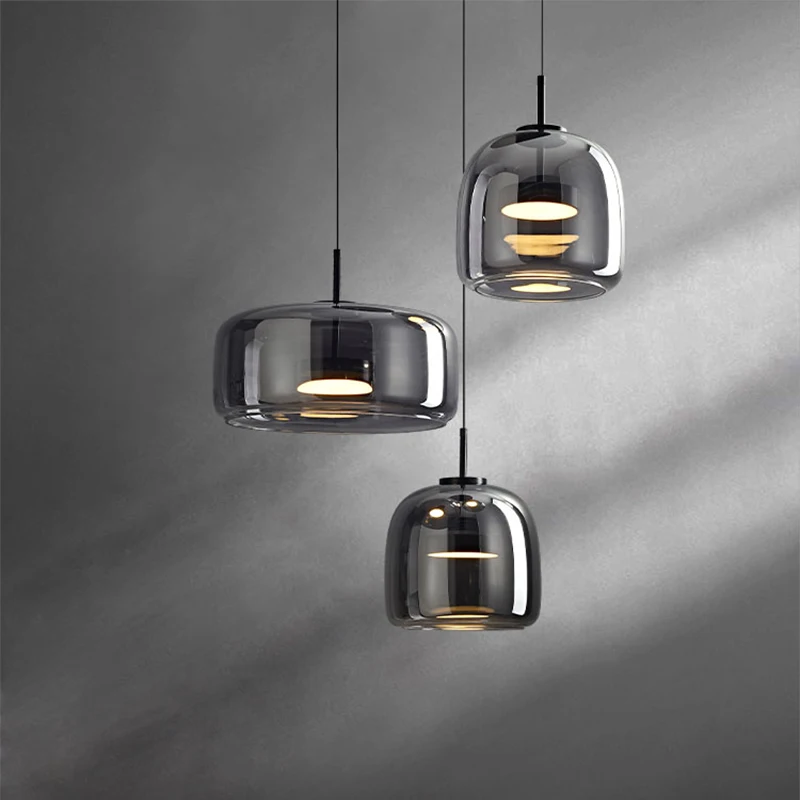 

Современные подвесные светильники из искусственного стекла, роскошные подвесные люстры в скандинавском стиле, осветительные приборы, подвесной светильник для ресторана