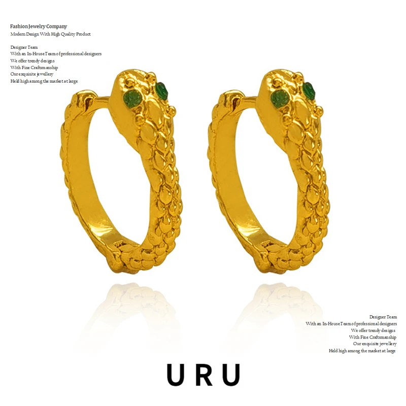 Women Jewelry Shape Snake Hoop Earrings 2022 New Trend Vintage Temperament Hip Hop Gold Color For Girl Lady Gifts
Women Jewelry Shape Snake Hoop Earrings 2022 New Trend Vintage Temperament Hip Hop Gold Color For Girl Lady Gifts