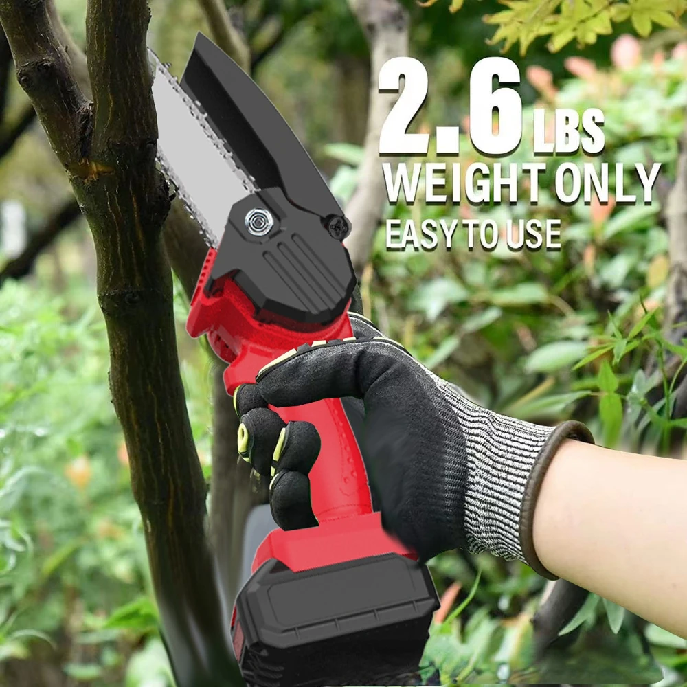 21V One Battery Mini Electric Pruning Saw Rechargeable Saw Small Wood Spliting Chainsaw One-handed Garden Woodworking Power Tool
21V One Battery Mini Electric Pruning Saw Rechargeable Saw Small Wood Spliting Chainsaw One-handed Garden Woodworking Power Tool