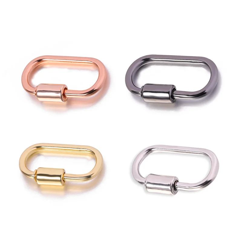 2Pcs Oval Metal Screw Clasps Carabiner Clip Fashion DIY Jewelry Accessories Metal Spiral Buckle Accessories
2Pcs Oval Metal Screw Clasps Carabiner Clip Fashion DIY Jewelry Accessories Metal Spiral Buckle Accessories
