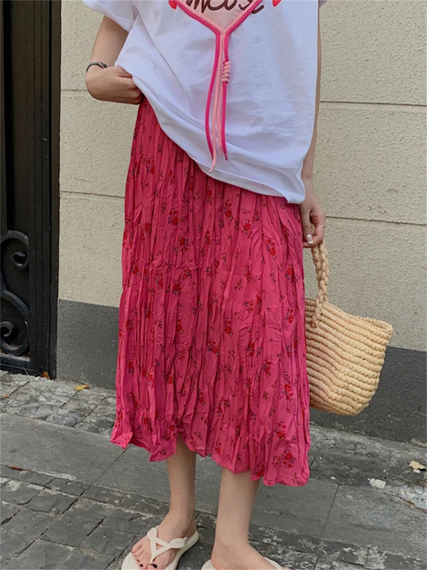 HziriP Pink Flowers Skirts A-Line Stylish Women Loose Summer Chic 2022 New Slim Casual Printed Elegant Sweet Prom Florals OL
HziriP Pink Flowers Skirts A-Line Stylish Women Loose Summer Chic 2022 New Slim Casual Printed Elegant Sweet Prom Florals OL