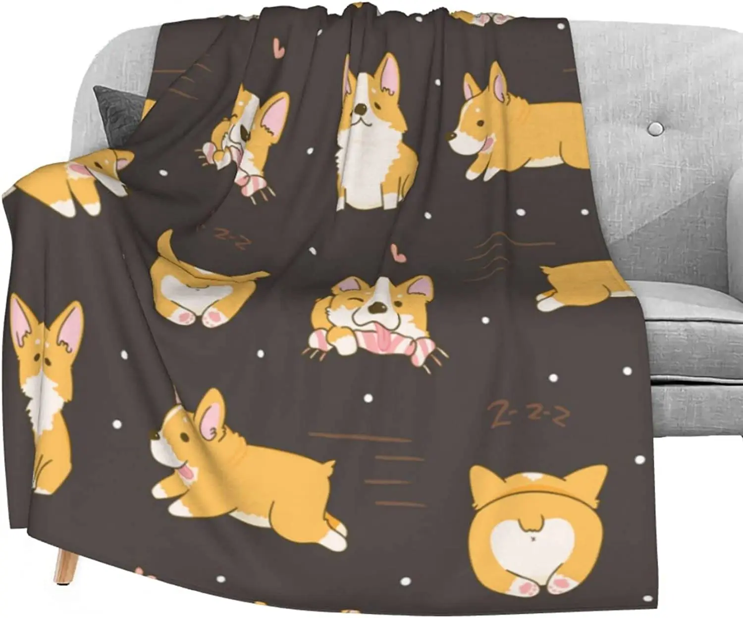 Kawaii Corgi Cute Dog Fuzzy Flannel Blanket Super Soft Lightweight Throw Blanket for Couch Sofa Bed Blanket for Kids Adults
Kawaii Corgi Cute Dog Fuzzy Flannel Blanket Super Soft Lightweight Throw Blanket for Couch Sofa Bed Blanket for Kids Adults