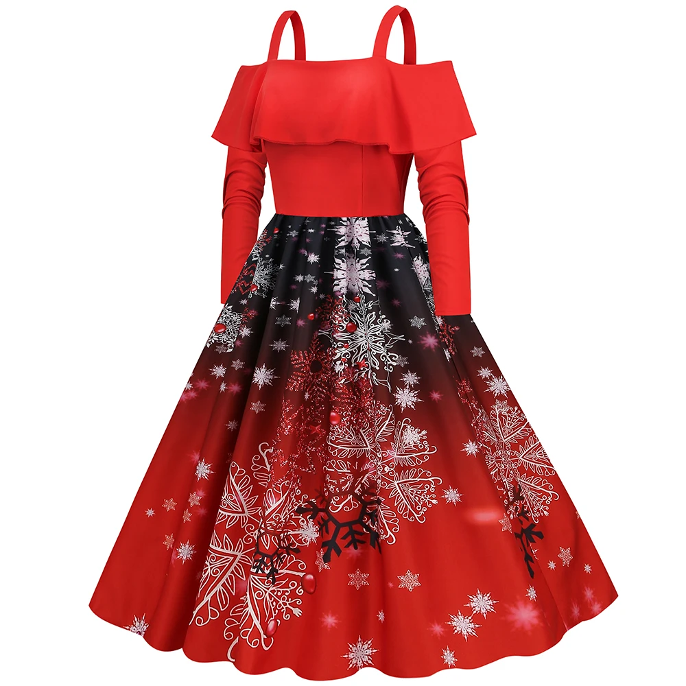 M-3XL Christmas Dress Women Casual Elegant Long Sleeve Slash Neck Women Winter New Year Costume Party Clothing 2023
M-3XL Christmas Dress Women Casual Elegant Long Sleeve Slash Neck Women Winter New Year Costume Party Clothing 2023