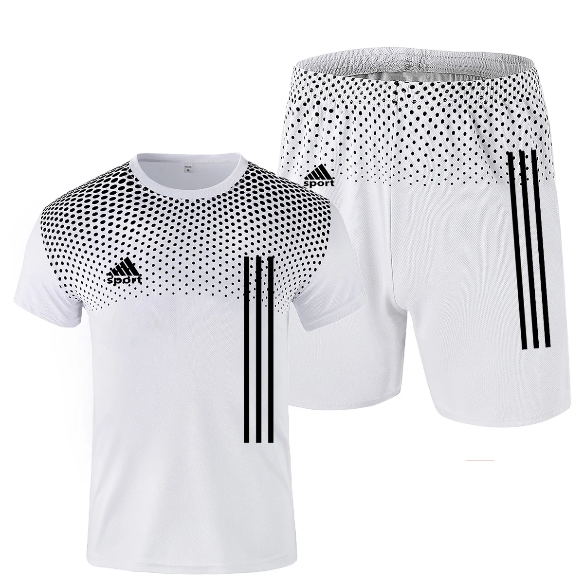 2022 new men's sportswear summer suit men's fitness suit sports suit short-sleeved T-shirt + shorts quick-drying 2-piece print
2022 new men's sportswear summer suit men's fitness suit sports suit short-sleeved T-shirt + shorts quick-drying 2-piece print