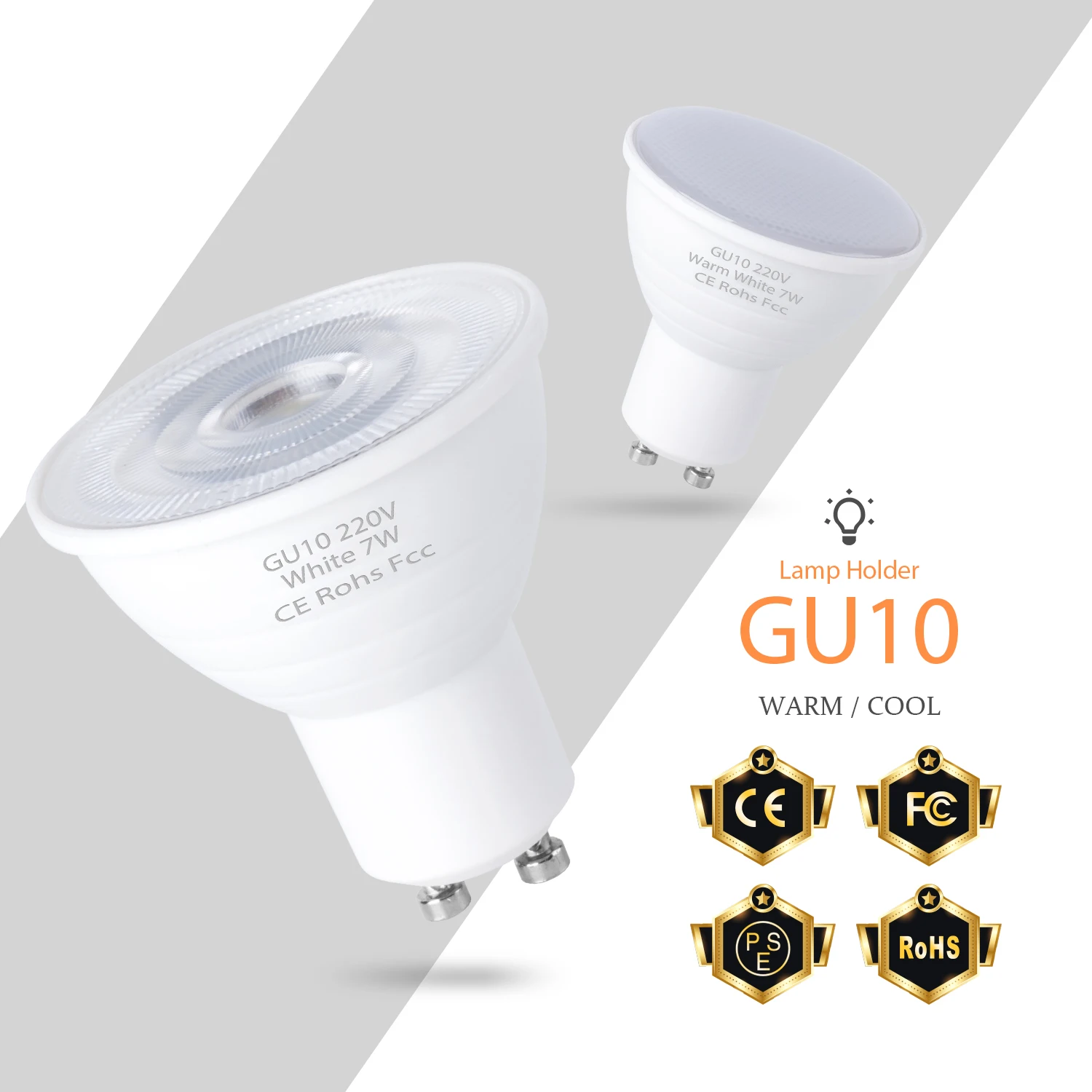 

GU10 LED Spotlight Bulb MR16 Ceiling Lamp 220V Light Warm White Lampada Leds Chandeliers 240V Bombillas 5W 7W For Home Ampoule