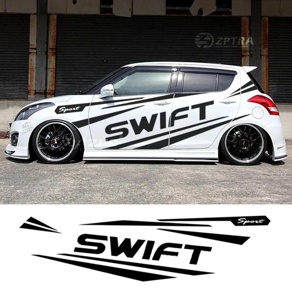 For-Suzuki Swift Matte Gray Body Both Side Decor Decals Racing Sport Carbon Vinyl Auto Door Stripes Car Styling Stickers
For-Suzuki Swift Matte Gray Body Both Side Decor Decals Racing Sport Carbon Vinyl Auto Door Stripes Car Styling Stickers