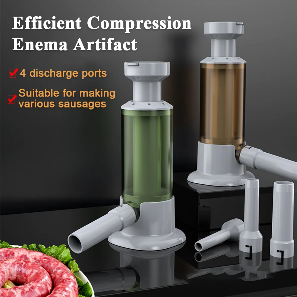 Sausage Stuffer with 4 Different Sizes Stuffing Tubes Sausage StufferQuick Sausage StufferFillerSyringeSmall Sausage Tools
Sausage Stuffer with 4 Different Sizes Stuffing Tubes Sausage StufferQuick Sausage StufferFillerSyringeSmall Sausage Tools