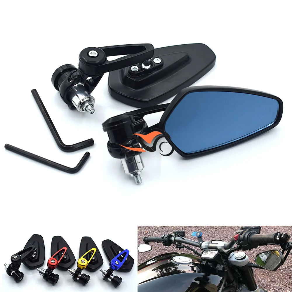 Universial 7/8" 22mm Handlebar Side Rearview Mirrors Aluminum Bar End Mirror FOR Honda CB500F CB500X CB599 CB600/F CB650F CB1000 
Universial 7/8" 22mm Handlebar Side Rearview Mirrors Aluminum Bar End Mirror FOR Honda CB500F CB500X CB599 CB600/F CB650F CB1000