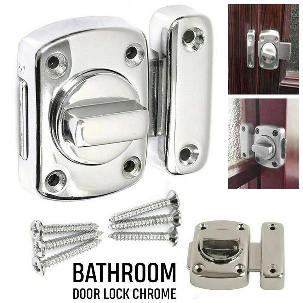 2PCS Lock Chrome Bath Door Toilet Turn Rotate Bolt Privacy Catch Latch Alloy Door Hardware Building Home Improvement
2PCS Lock Chrome Bath Door Toilet Turn Rotate Bolt Privacy Catch Latch Alloy Door Hardware Building Home Improvement