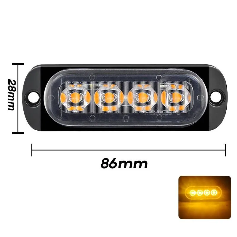 12-24V 12W 4LED Yellow Truck Van Bar Off-road Car Urgent Warning Fog Light Lamp Car Urgent Light Hot Sale
12-24V 12W 4LED Yellow Truck Van Bar Off-road Car Urgent Warning Fog Light Lamp Car Urgent Light Hot Sale