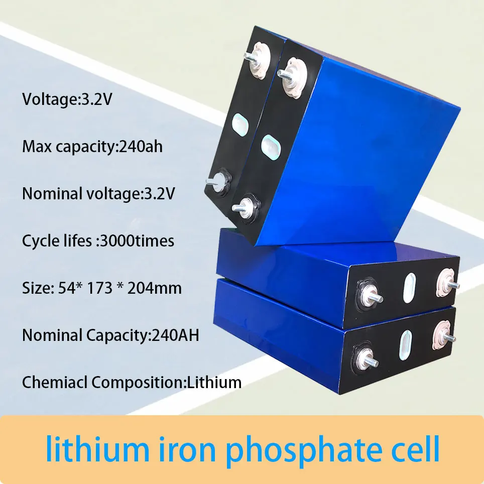 NEW 3.2V 240Ah LiFePO4 Battery Pack Lithium Iron Phosphate DIY 4S 12V 24V Motorcycle Electric Car Solar Inverter Batteries
NEW 3.2V 240Ah LiFePO4 Battery Pack Lithium Iron Phosphate DIY 4S 12V 24V Motorcycle Electric Car Solar Inverter Batteries