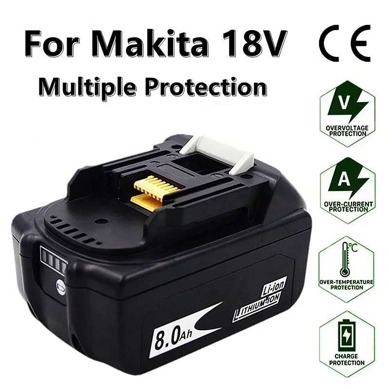 Makita BL1830 BL1840 BL185 Используйте новейшей версии литий-ионной аккумуляторной батареи