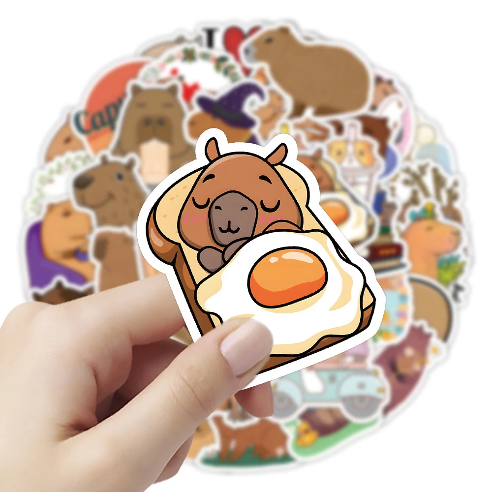 10/30/50pcs Cute Capybara Graffiti Stickers Kawaii Decals Scrapbook Laptop Phone Diary Suitcase Decoration Sticker for Kids Toys
10/30/50pcs Cute Capybara Graffiti Stickers Kawaii Decals Scrapbook Laptop Phone Diary Suitcase Decoration Sticker for Kids Toys