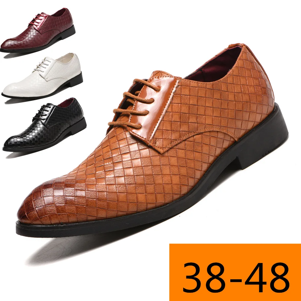 Pointed Leather Shoes Men Formal Business Brogue Luxury Casual Wedding Party Dress Loafers Zapatos Hombre
Pointed Leather Shoes Men Formal Business Brogue Luxury Casual Wedding Party Dress Loafers Zapatos Hombre