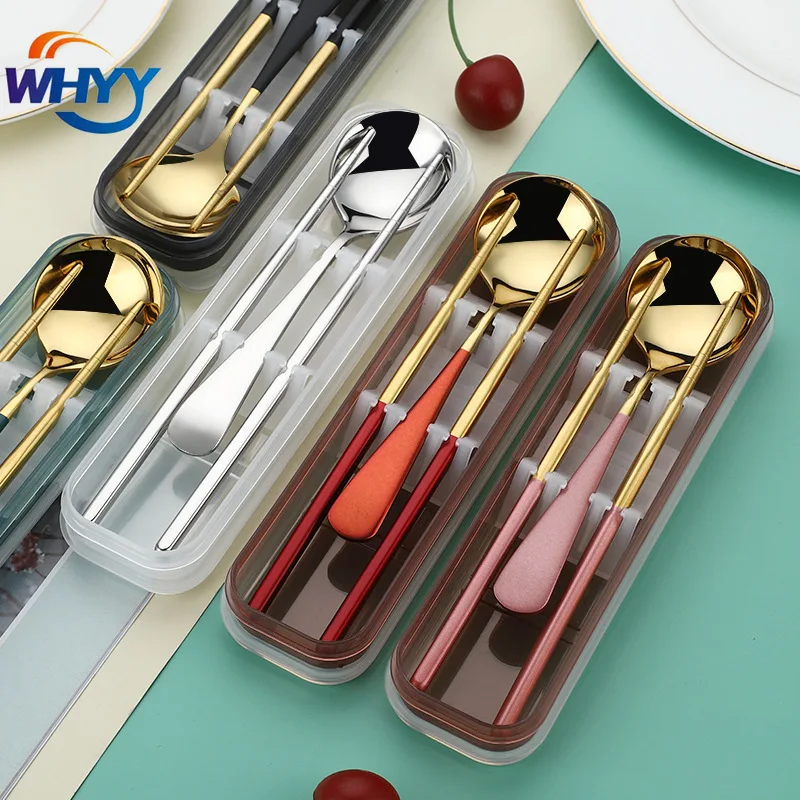 Stainless Steel Portable Cutlery Sets Spoon Chopsticks Tableware for Camping Flatware with Case for Home Kitchen Accessories
Stainless Steel Portable Cutlery Sets Spoon Chopsticks Tableware for Camping Flatware with Case for Home Kitchen Accessories