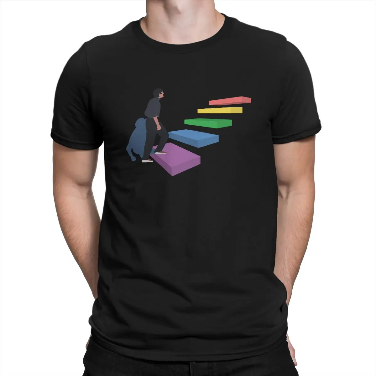 Men T-Shirts Rainbow Stairs Casual 100% Cotton Tee Shirt Short Sleeve The Truman Show T Shirts Round Collar Clothes Graphic
Men T-Shirts Rainbow Stairs Casual 100% Cotton Tee Shirt Short Sleeve The Truman Show T Shirts Round Collar Clothes Graphic