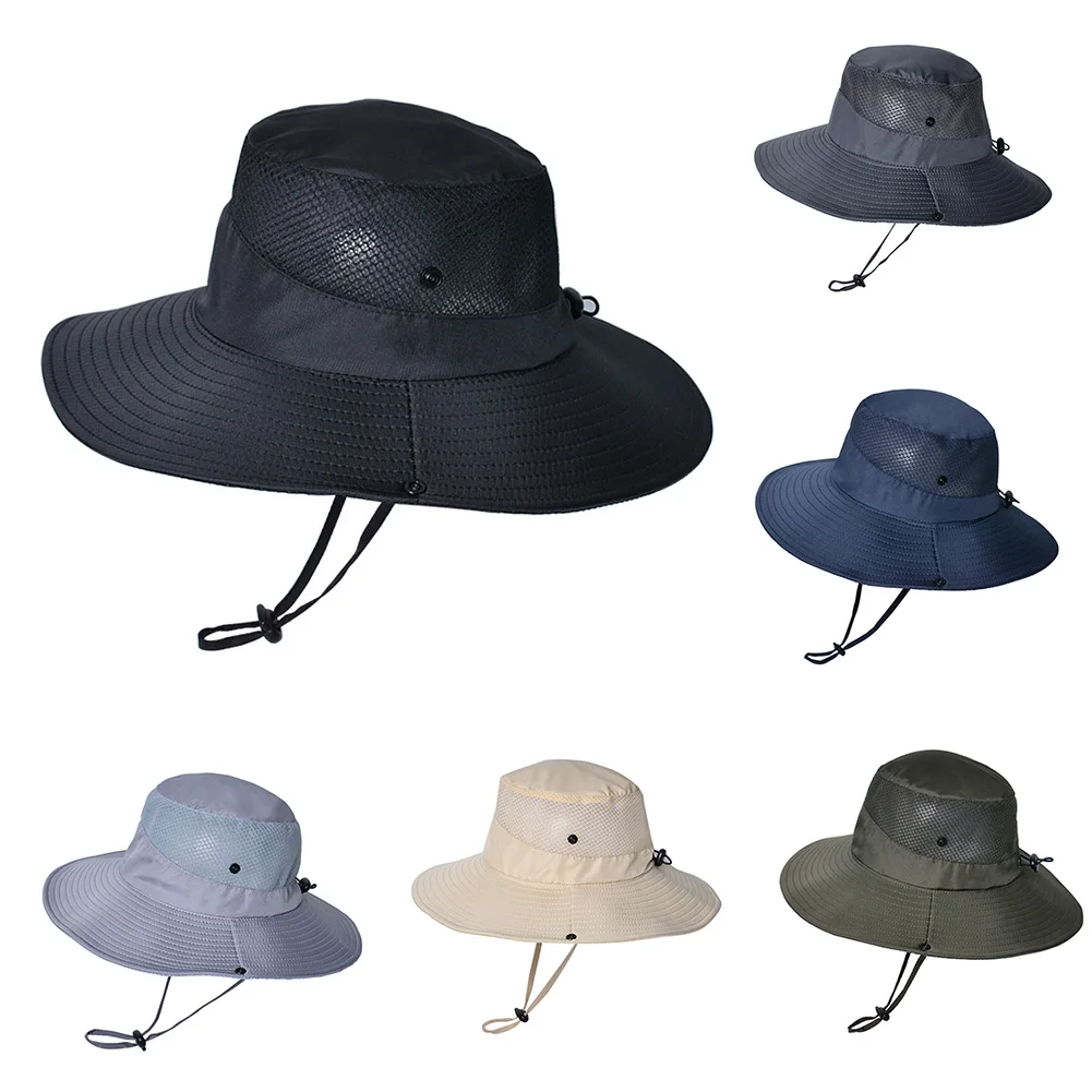 Summer Fishing Bucket Hats For Mens Fisherman Hats With Wide Brim Sun Fishing Bucket Hat Breathable Mesh Polyester Quick Cut
Summer Fishing Bucket Hats For Mens Fisherman Hats With Wide Brim Sun Fishing Bucket Hat Breathable Mesh Polyester Quick Cut