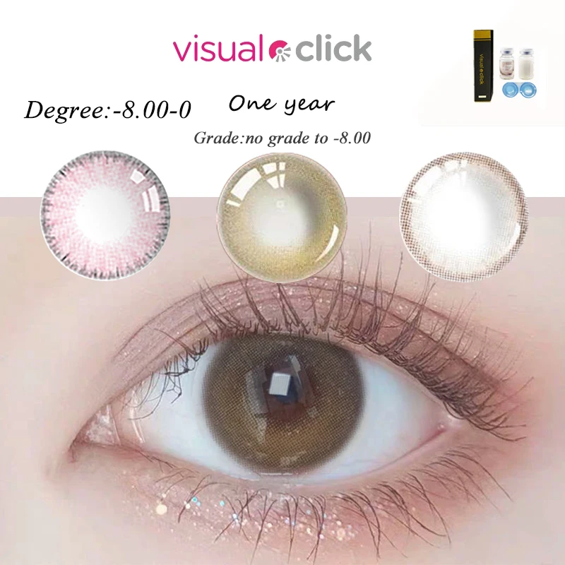 VisualClick 1Pair Degree Colored Contact Lenses for Eyes Natural Eyes Lenses Pink Contact Lenses Eye Lenses Brown Degree Lenses
VisualClick 1Pair Degree Colored Contact Lenses for Eyes Natural Eyes Lenses Pink Contact Lenses Eye Lenses Brown Degree Lenses