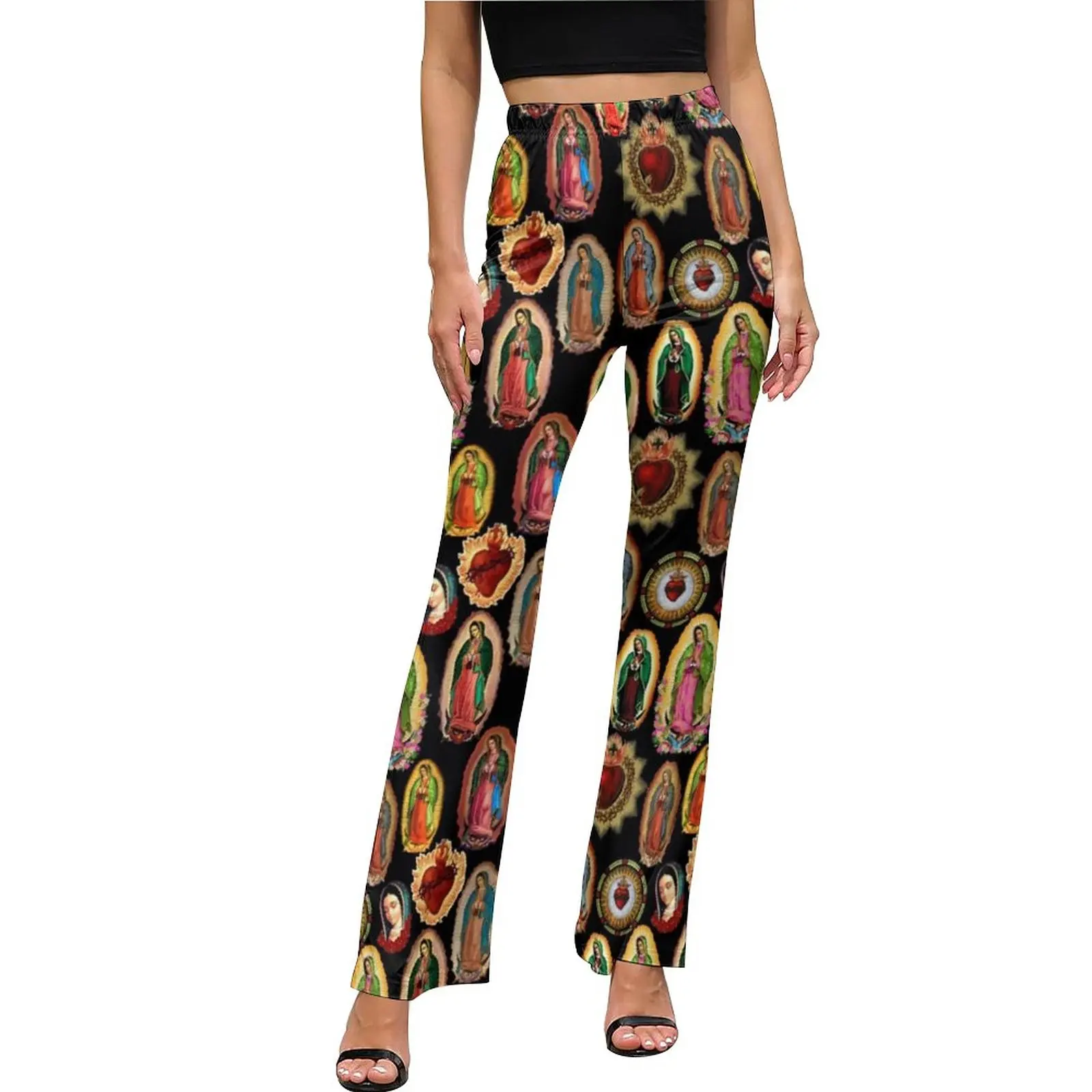 Our Lady of Guadalupe Casual Pants Ladies Virgin Mary Slim Fit Street Wear Flared Pants Summer Sexy Graphic Trousers
Our Lady of Guadalupe Casual Pants Ladies Virgin Mary Slim Fit Street Wear Flared Pants Summer Sexy Graphic Trousers