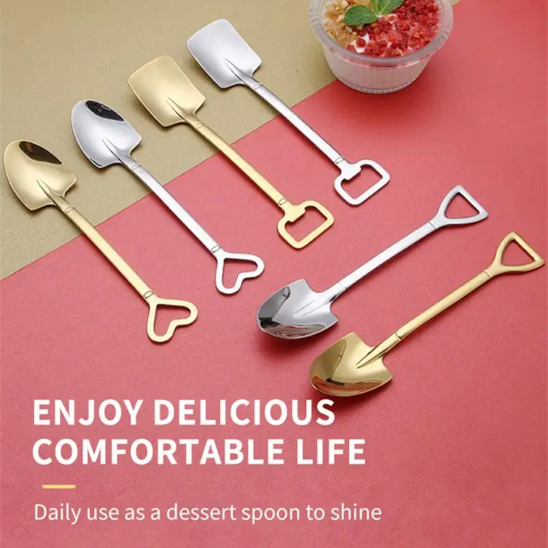 Tableware Set Coffee Spoon Creative Kitchen Gadget Stainless Steel Iron Shovel Spoon Coffee Ice Cream Spoon Kitchen Shovel Spoon
Tableware Set Coffee Spoon Creative Kitchen Gadget Stainless Steel Iron Shovel Spoon Coffee Ice Cream Spoon Kitchen Shovel Spoon