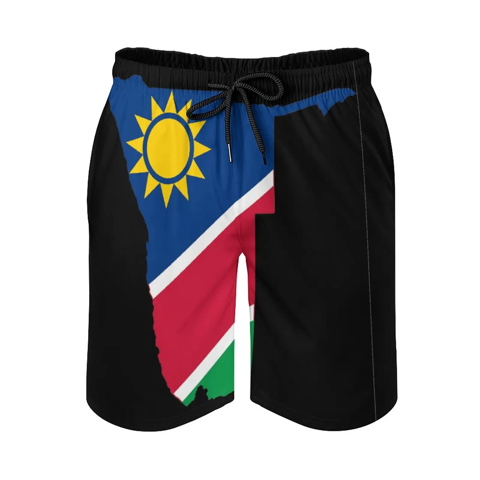 

Мужские пляжные шорты с аниме принтом карты флага Намибии свободные эластичные повседневные уникальные Гавайские брюки спортивные регулируемые дышащие шорты