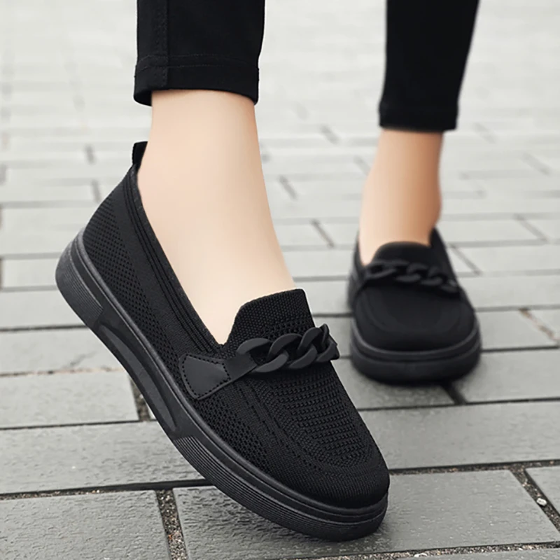202 Ladies Casual Shoes Breathable Mesh Designer Shoes Slip on Ladies Round Toe Flat Shoes Ladies Thick Sole Sneakers Flat Shoes
202 Ladies Casual Shoes Breathable Mesh Designer Shoes Slip on Ladies Round Toe Flat Shoes Ladies Thick Sole Sneakers Flat Shoes