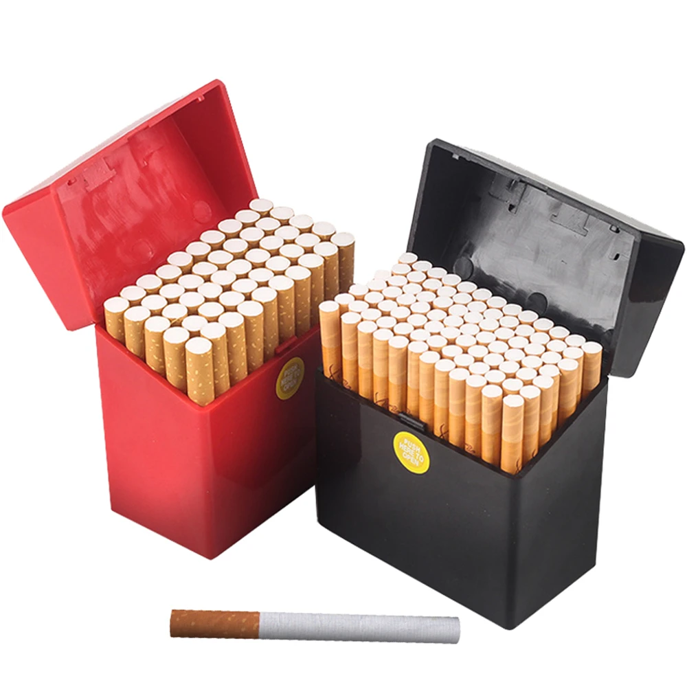 Large Capacity Cigarette Case Hold 50pcs Cigarette Storage Box Automatic Bullet Cover Waterproof Cigarette Box Tobacco Holder
Large Capacity Cigarette Case Hold 50pcs Cigarette Storage Box Automatic Bullet Cover Waterproof Cigarette Box Tobacco Holder