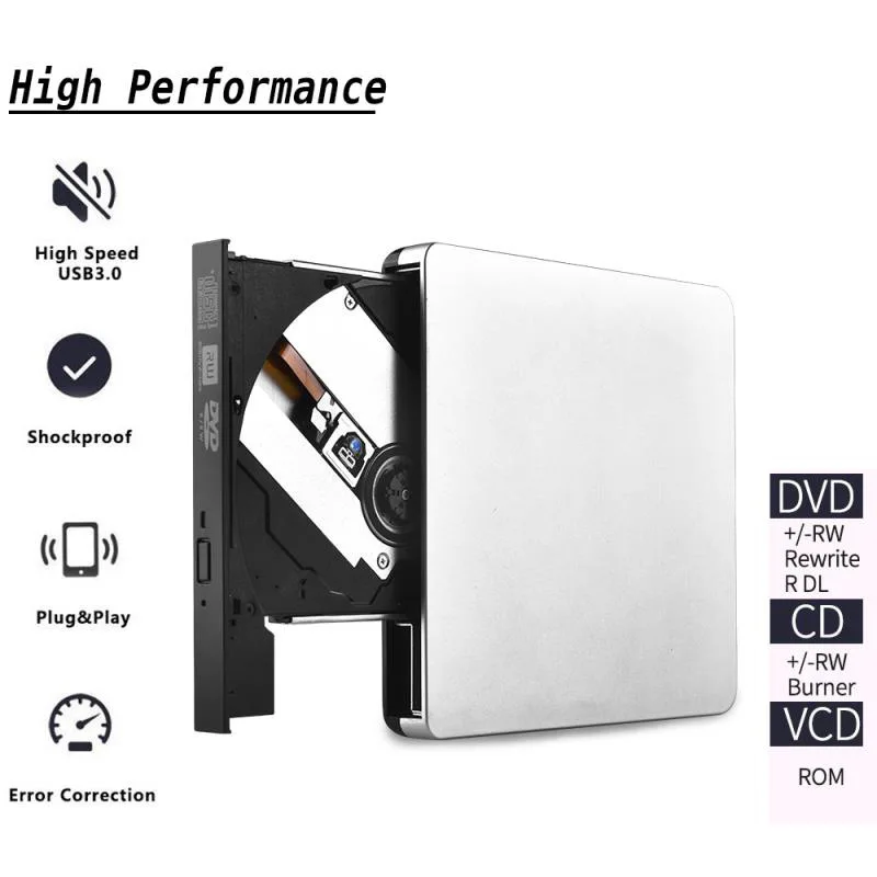 USB 3 0 внешний CD DVD-драйвер оптический диск портативный проигрыватель Рабочий стол