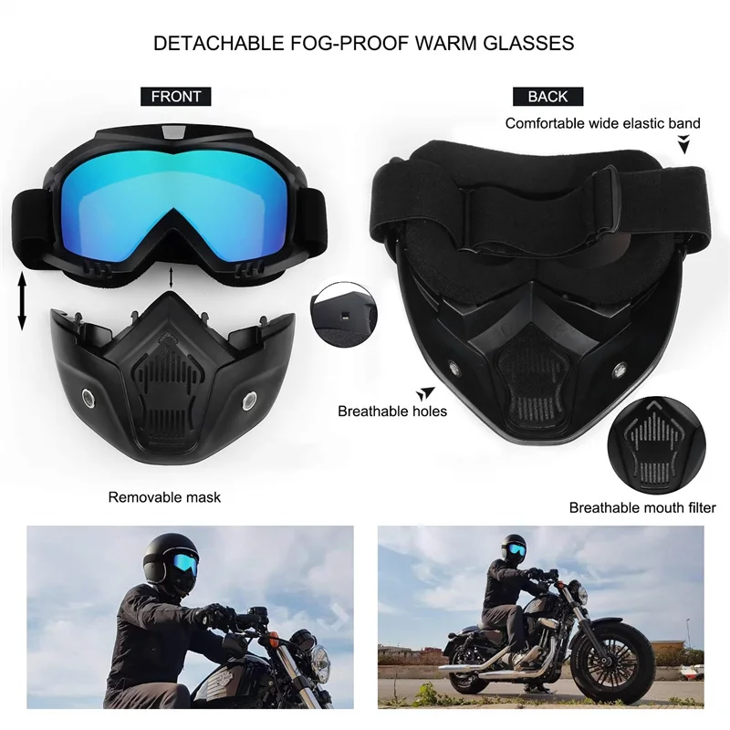 Motorcycle Riding Mask Goggles Windproof Anti-fog Anti-UV Retro Off-road Sports Outdoor Cycling Ski Bicycle Moto Accessories
Motorcycle Riding Mask Goggles Windproof Anti-fog Anti-UV Retro Off-road Sports Outdoor Cycling Ski Bicycle Moto Accessories
