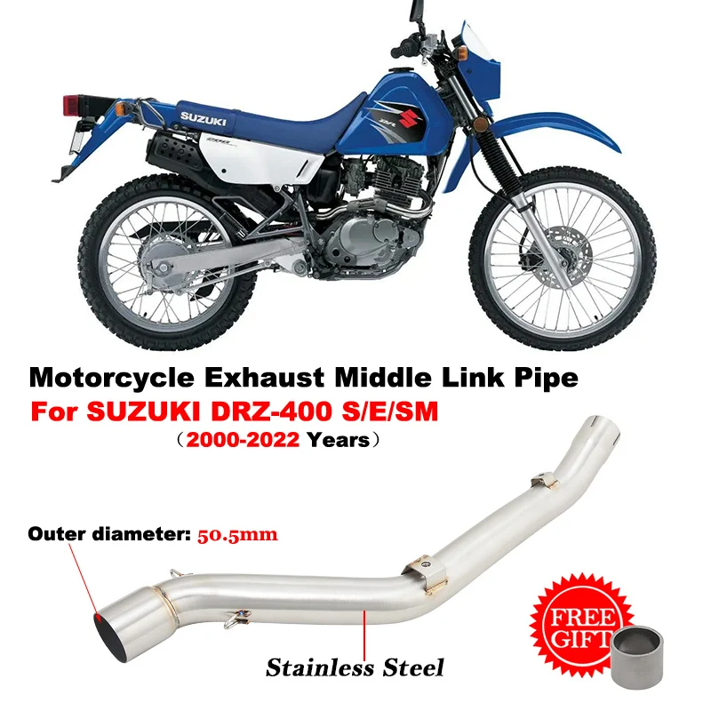 Motorcycle Exhaust Escape Mofieid Muffler 51mm Middle Link Pipe For SUZUKI DR-Z400 DRZ400 DRZ-400 DR Z400 SM S E 2000 - 2022
Motorcycle Exhaust Escape Mofieid Muffler 51mm Middle Link Pipe For SUZUKI DR-Z400 DRZ400 DRZ-400 DR Z400 SM S E 2000 - 2022