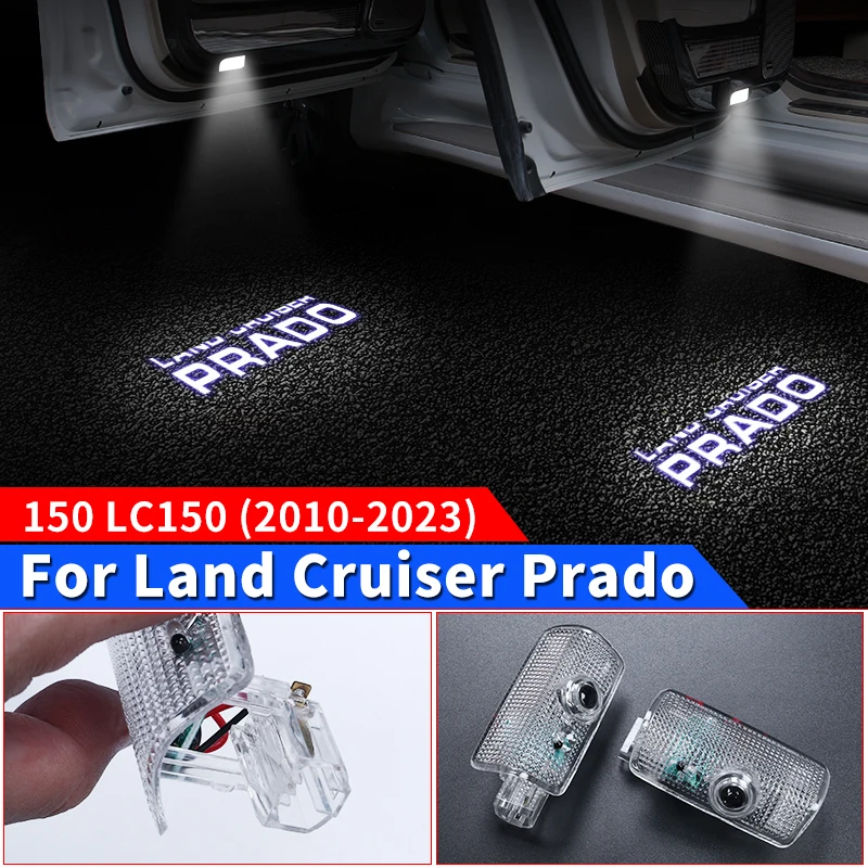 

For Toyota Land Cruiser Prado 150 2010-2023 Interior Upgraded Accessories LC150 FJ150 Car Door Lower Corner light courtesy lamp