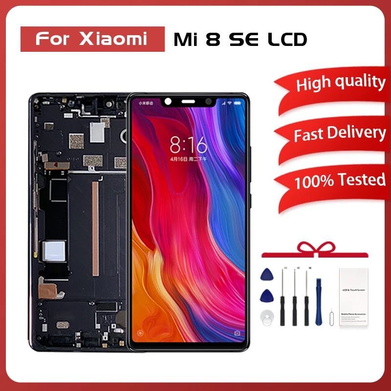 1Pcs 5.88 Inch MI 8 SE Display For Xiaomi Mi 8 SE Lcd Touch Screen Panel Glass Digitizer Assembly Free Shipping With Tools
1Pcs 5.88 Inch MI 8 SE Display For Xiaomi Mi 8 SE Lcd Touch Screen Panel Glass Digitizer Assembly Free Shipping With Tools