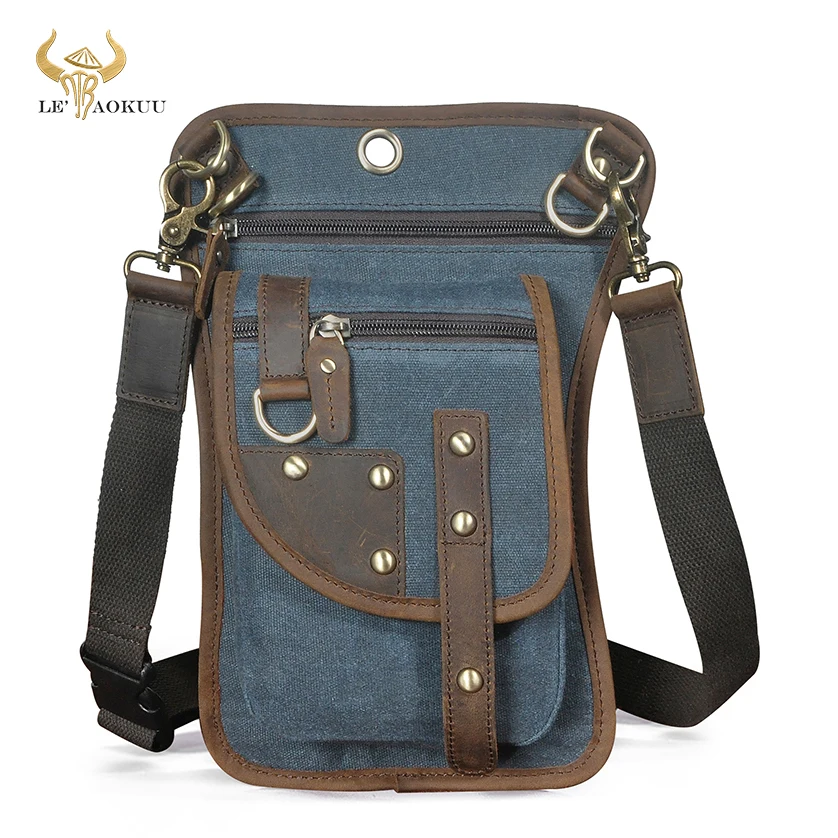 Canvas+Genuine Leather Design Small One Shoulder Mochila Bag Travel Belt Fanny Waist Pack Drop Leg Bag Tablet Pouch For Men 2141
Canvas+Genuine Leather Design Small One Shoulder Mochila Bag Travel Belt Fanny Waist Pack Drop Leg Bag Tablet Pouch For Men 2141