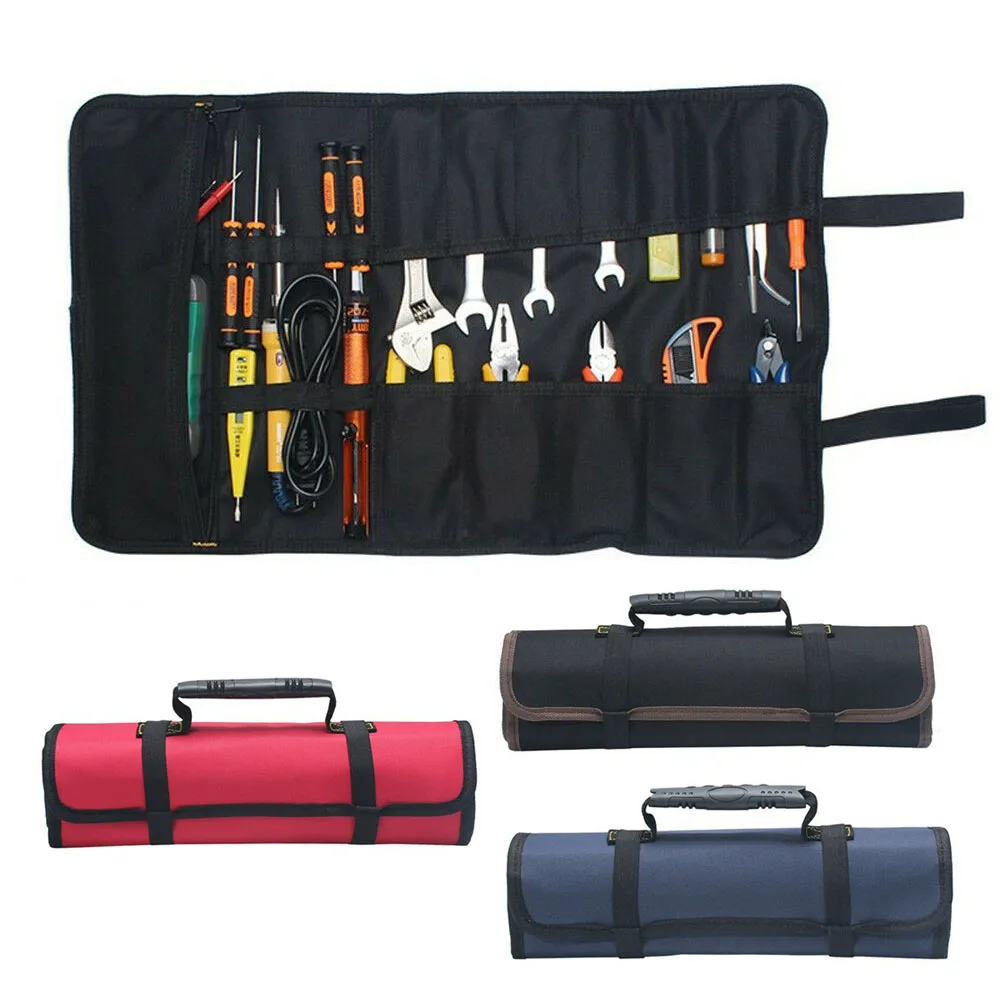 Multifunction Roller Tool Bags Oxford Canvas Practical Handles Bags Chisel Electrician Carrying Toolkit Instrument Package Case
Multifunction Roller Tool Bags Oxford Canvas Practical Handles Bags Chisel Electrician Carrying Toolkit Instrument Package Case