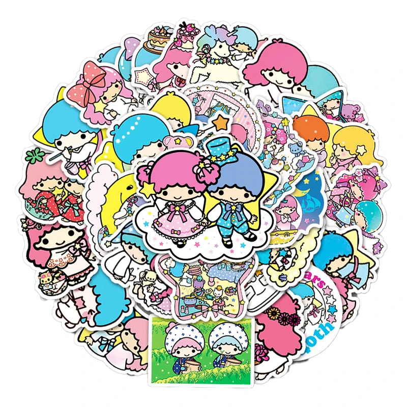 50 Littletwinstars Animated Cartoon Kids Doodle Decorative Luggage Scooter Car Refrigerator Waterproof Stickers Holiday Gift
50 Littletwinstars Animated Cartoon Kids Doodle Decorative Luggage Scooter Car Refrigerator Waterproof Stickers Holiday Gift