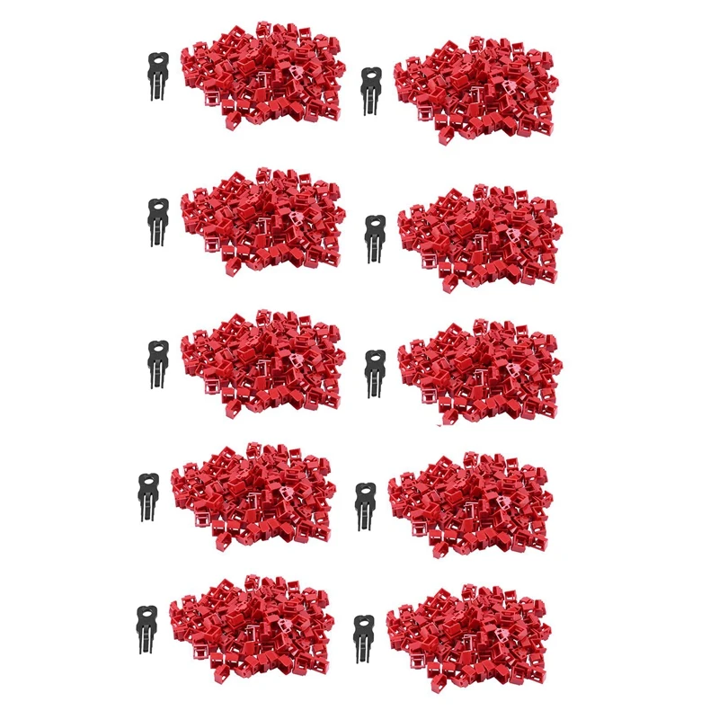 1000Pcs Red RJ45 Port Ethernet LAN Hub Anti Dust Cover Plug Cap Blockout Protector With Proprietary Lock And Key
1000Pcs Red RJ45 Port Ethernet LAN Hub Anti Dust Cover Plug Cap Blockout Protector With Proprietary Lock And Key