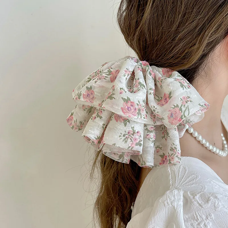 2022 Big Floral Print Hair Scrunchies For Women Girls Summer Elastic Hair Bands Ties Rope Bands Ponytail Bands Hair Accessories
2022 Big Floral Print Hair Scrunchies For Women Girls Summer Elastic Hair Bands Ties Rope Bands Ponytail Bands Hair Accessories