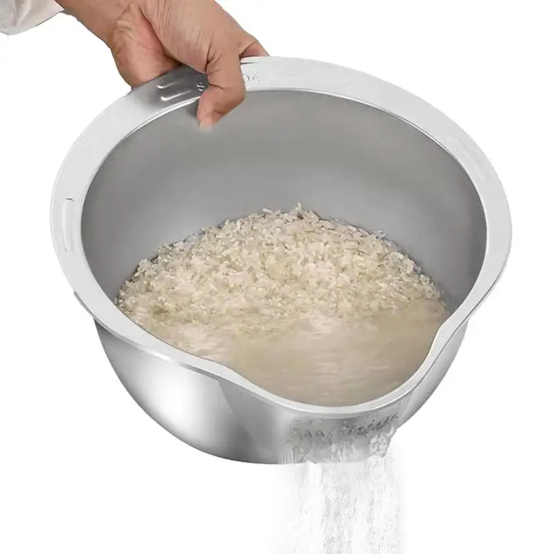 Rice Washing Bowl Fruit And Vegetable Strainer Kitchen Tools Stainless Steel Bowl Drainer Home Kitchen Basket Accessories
Rice Washing Bowl Fruit And Vegetable Strainer Kitchen Tools Stainless Steel Bowl Drainer Home Kitchen Basket Accessories