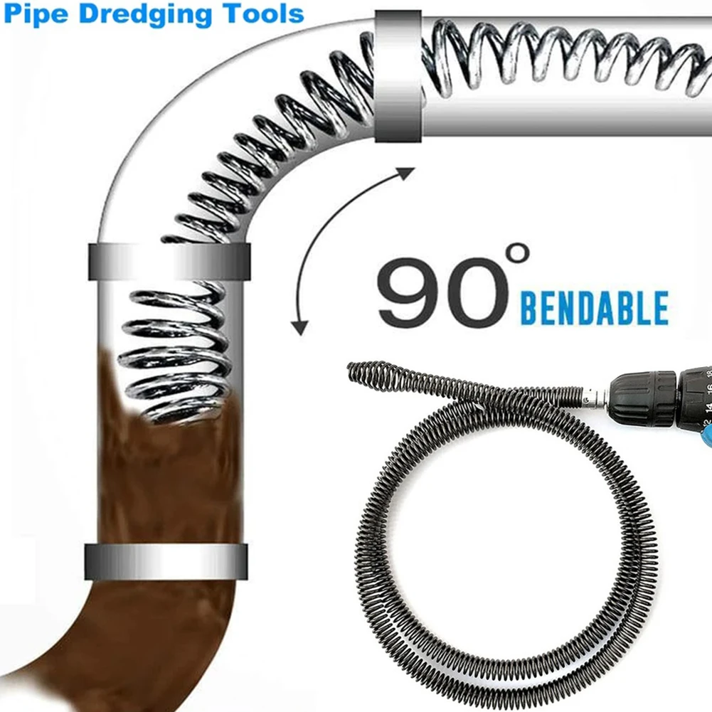 5/3/2/1m Pipe Dredging Tool Set Van-type Spring Electric Drill Drain Dredging Spring Sink Cleaner Sewer Bathroom Kitchen
5/3/2/1m Pipe Dredging Tool Set Van-type Spring Electric Drill Drain Dredging Spring Sink Cleaner Sewer Bathroom Kitchen